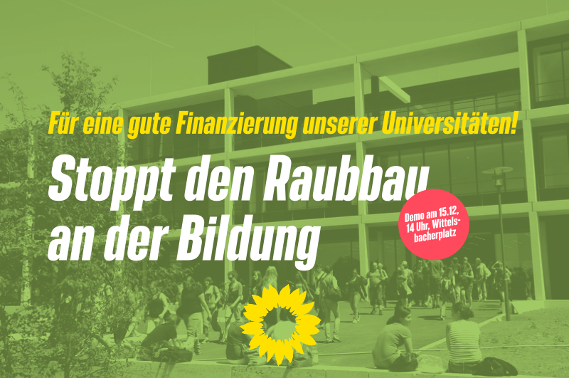 Stoppt den Raubbau an der Bildung - Für eine gute Finanzierung unserer Universittäten