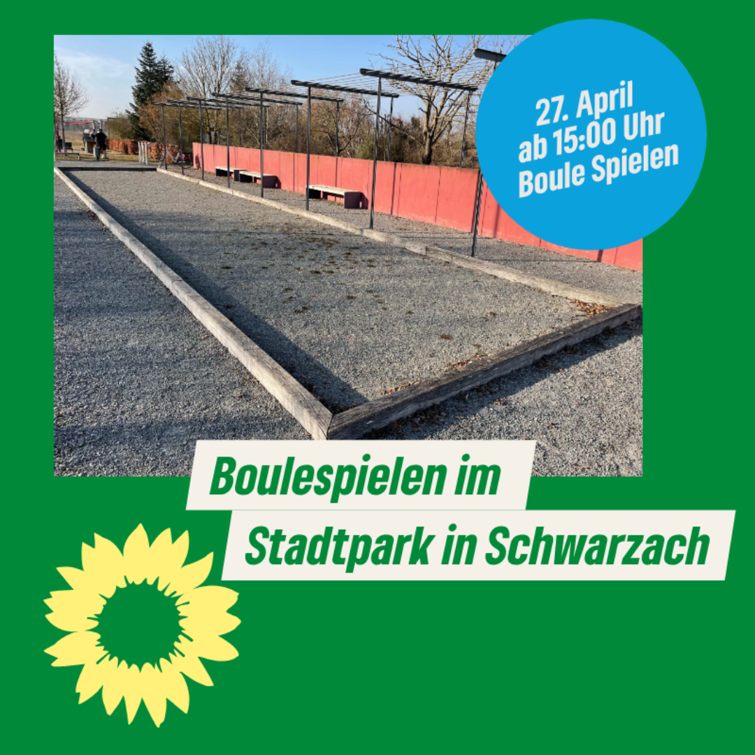 Boulebahn im Stadtpark in Schwarzach