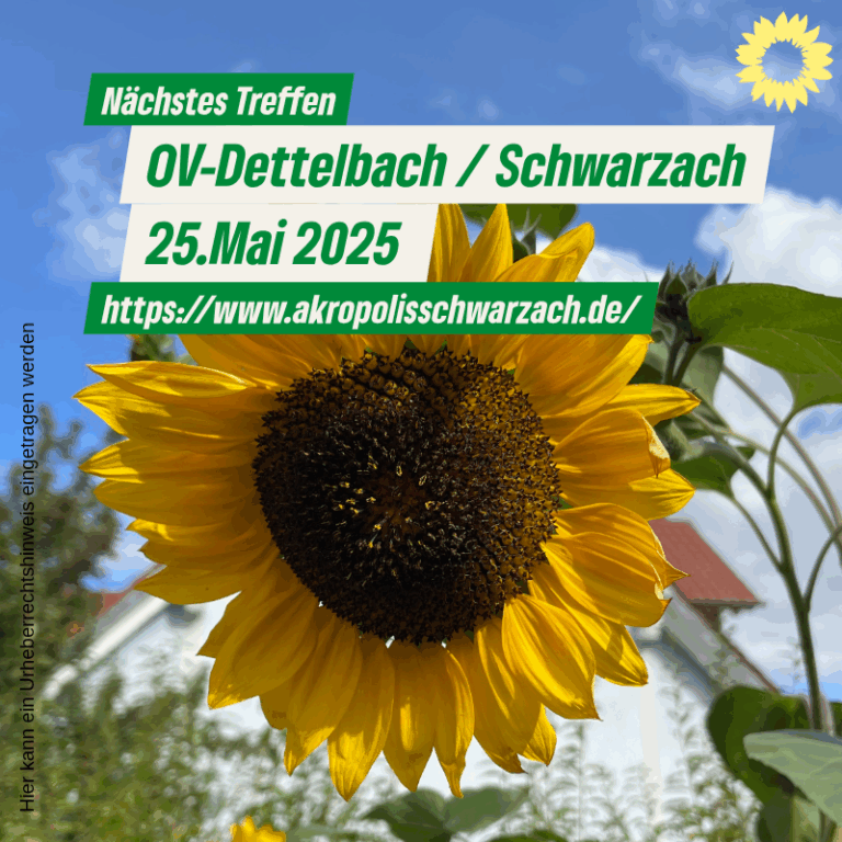 OV-Meeting am 25.5.25 ab 19:00 Uhr im Akropolis, Schwarzach