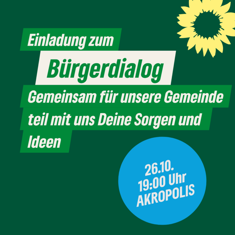 Einladung zum Bürgerdialog