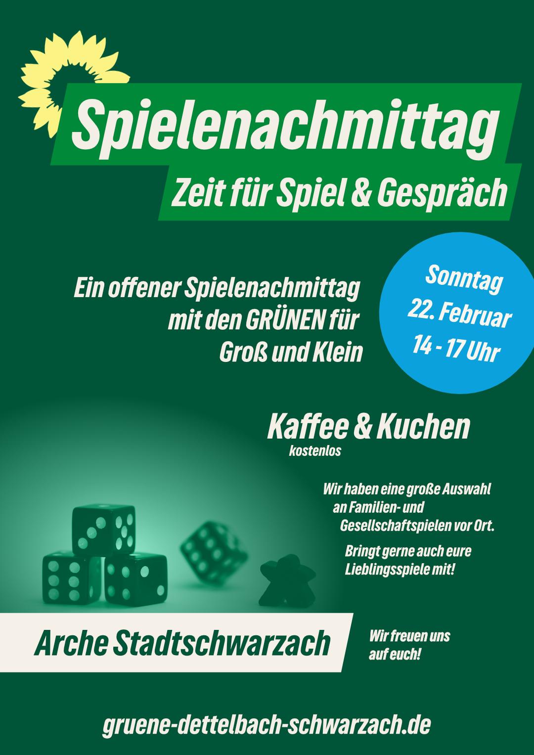 Spielenachmittag am 22.2 14:30 Uhr