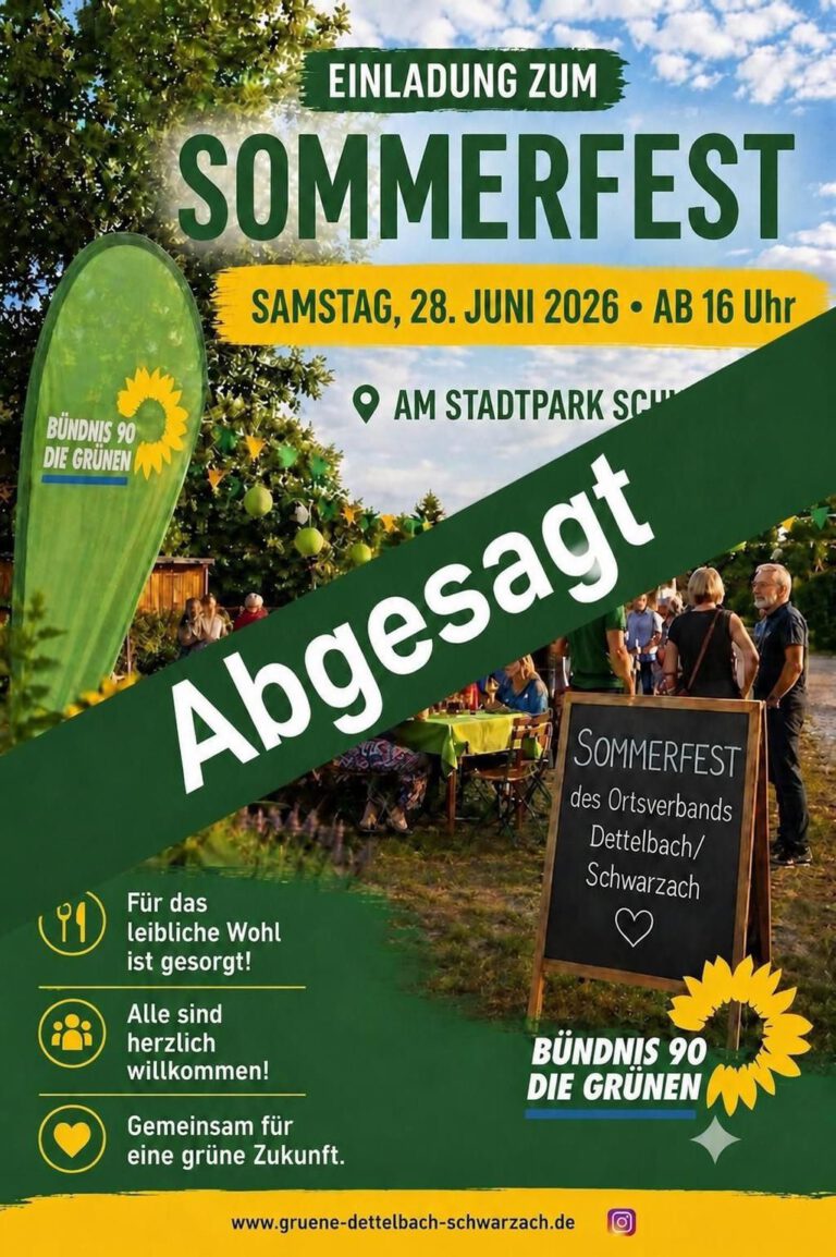 Sommerfest Abgesagt!