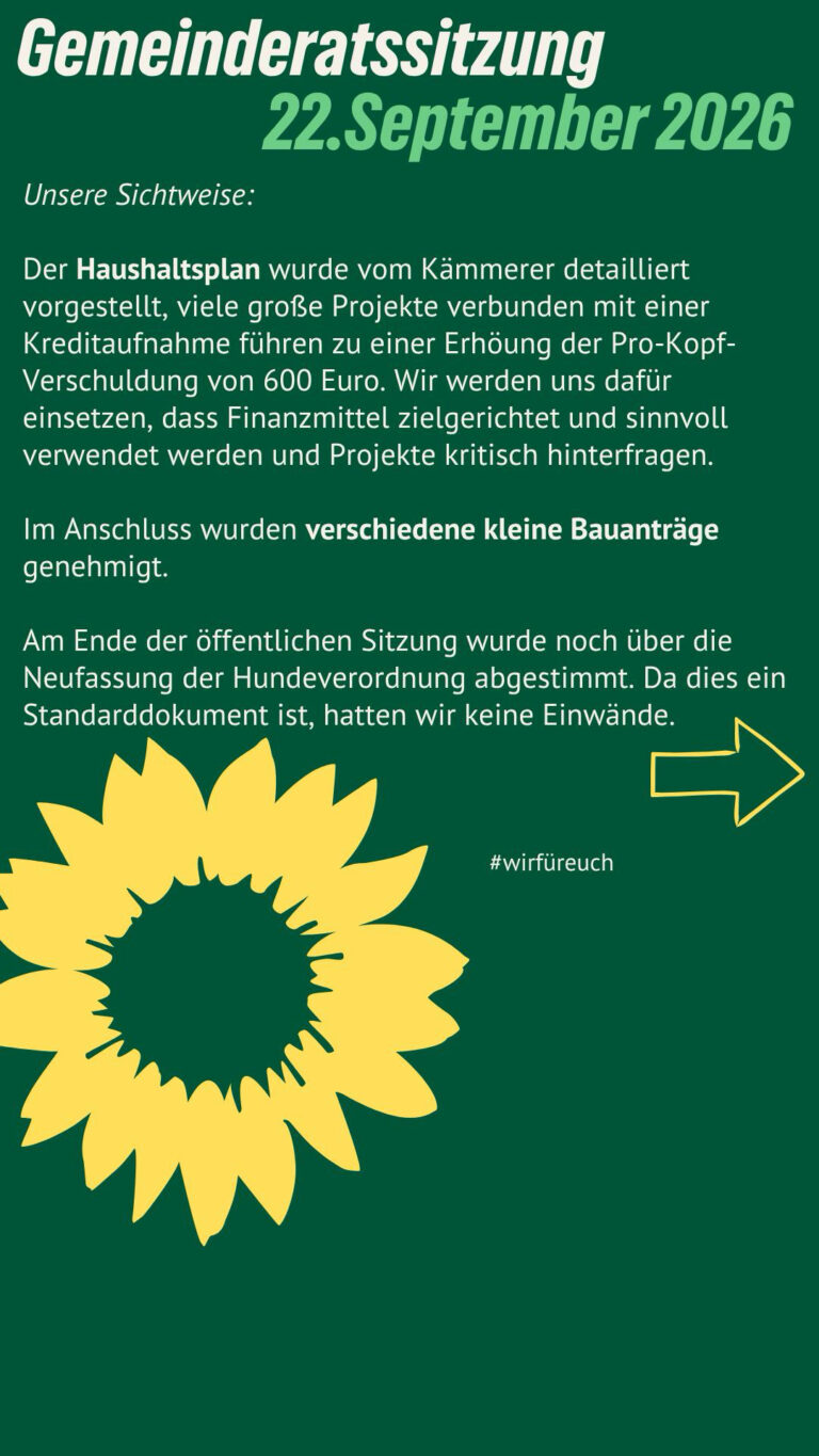 Ratssitzung am 22.09.2026