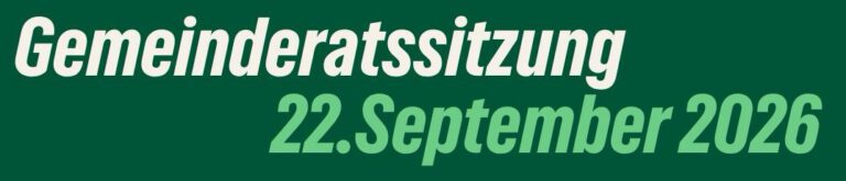 Ratssitzung am 22.09.2026