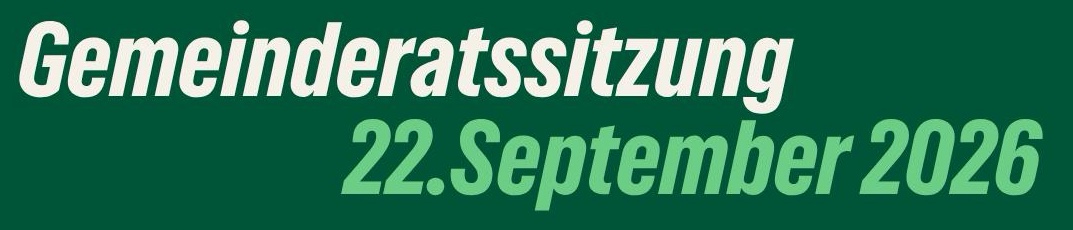 Gemeinderatssitzung 22.9.